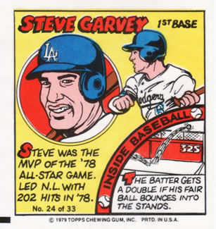 1979 Topps Comics       024      Steve Garvey